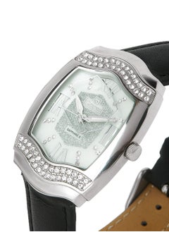 GENEVAL Leather Strap Analog Wrist Watch GLS134WPWB - 32mm - Black  - Image 2