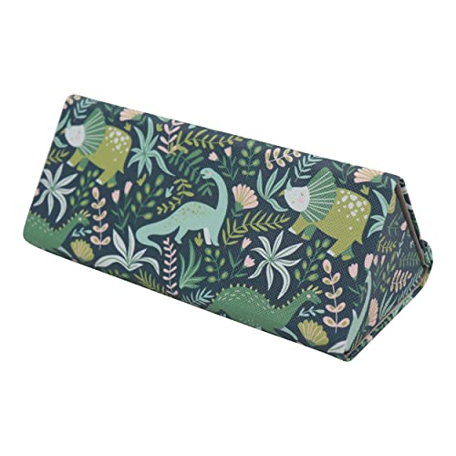 Real Sic Glasses Case for Men and Women - Magnetic Folding Hard Shell Sunglass Holder - Vegan Leather Eyeglass Protector, Variety of Styles Inspired by Adorable Animals - (Dinosaurs) - Image 4