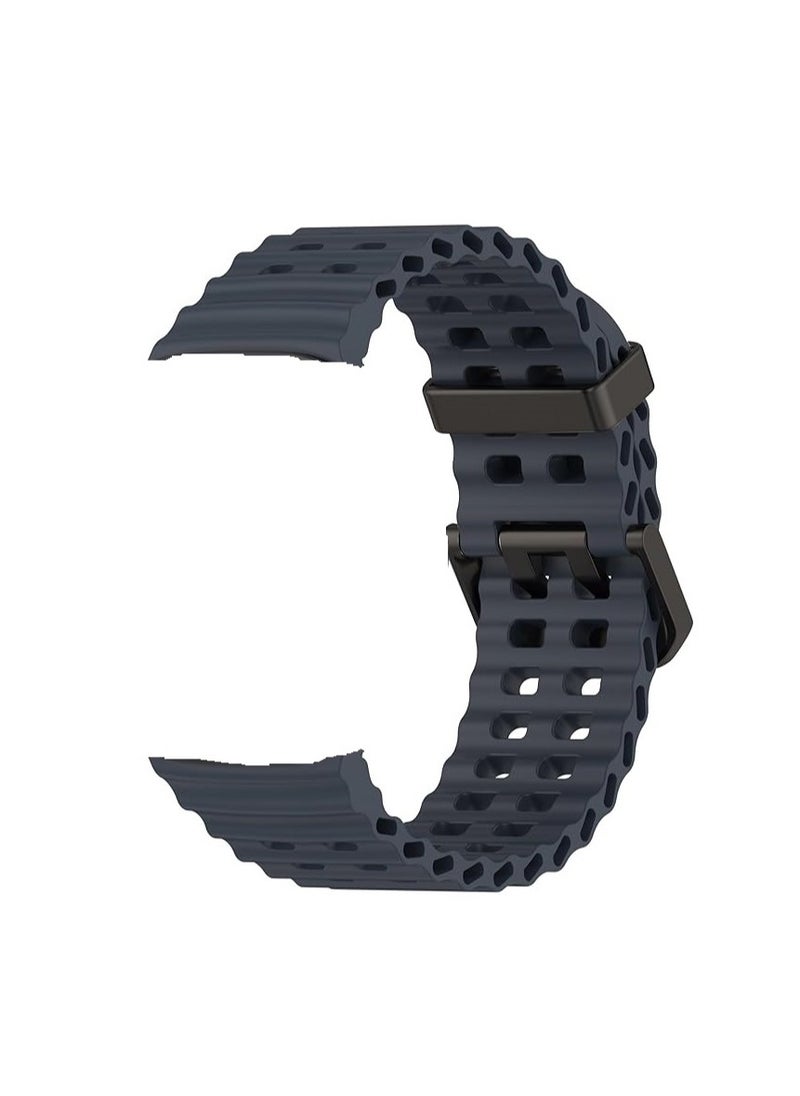 Generic - Ocean Band for Samsung Galaxy Ultra Watch 47mm (2024), Soft Breathable Silicone Sport Band for Galaxy Watch 7 Ultra 47mm for Men and Women - Image 1