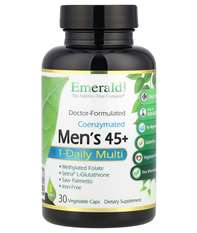 Emerald Laboratories Coenzymated Men's 45+ 1-Daily Multi 30 Vegetable Caps