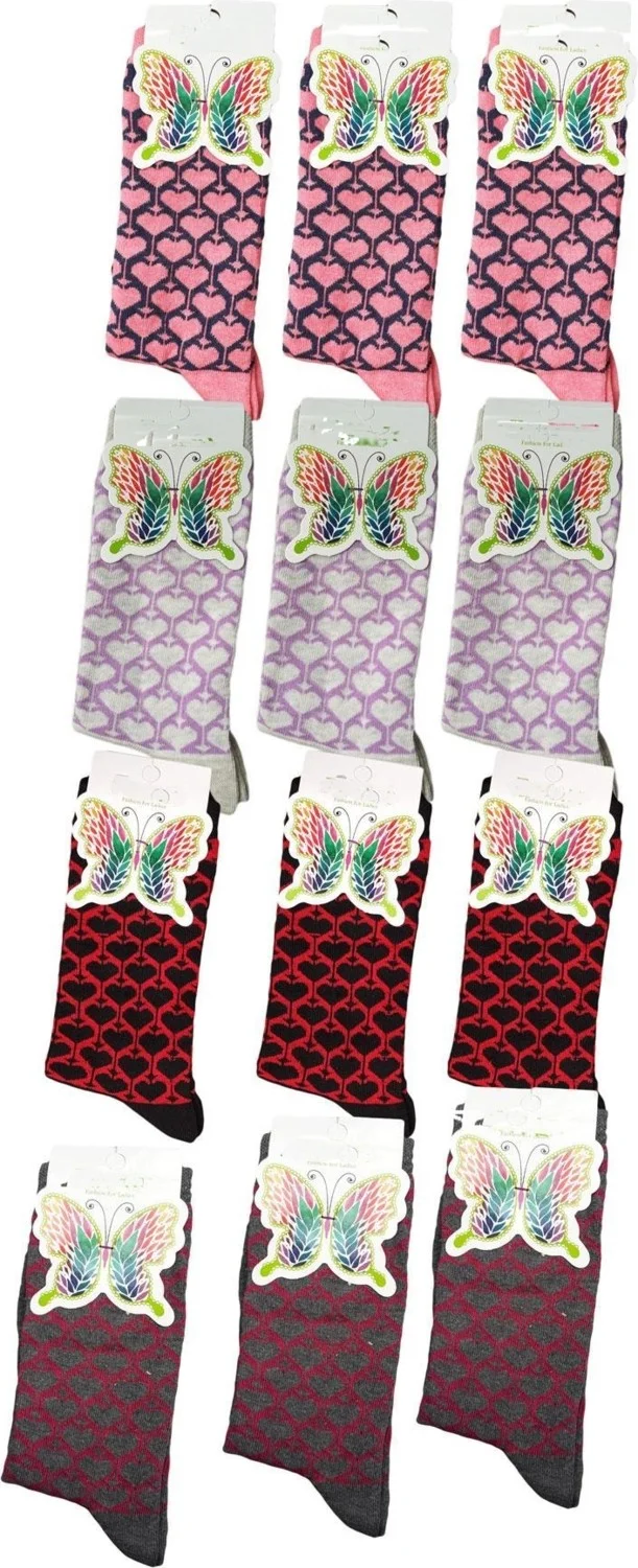Hepsine Rakip Competing All 12 Pack Women's Sock Socks Colorful Cotton Economical