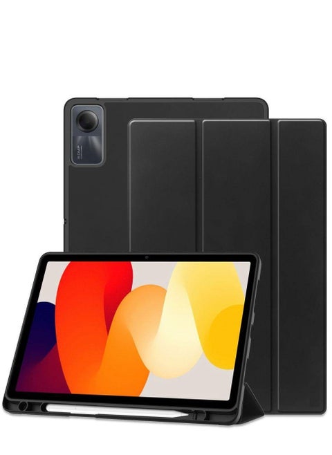 Case For Redmi Pad SE 11-inch 2023  Smart Shockproof Protective Case With Pencil Holder Black
