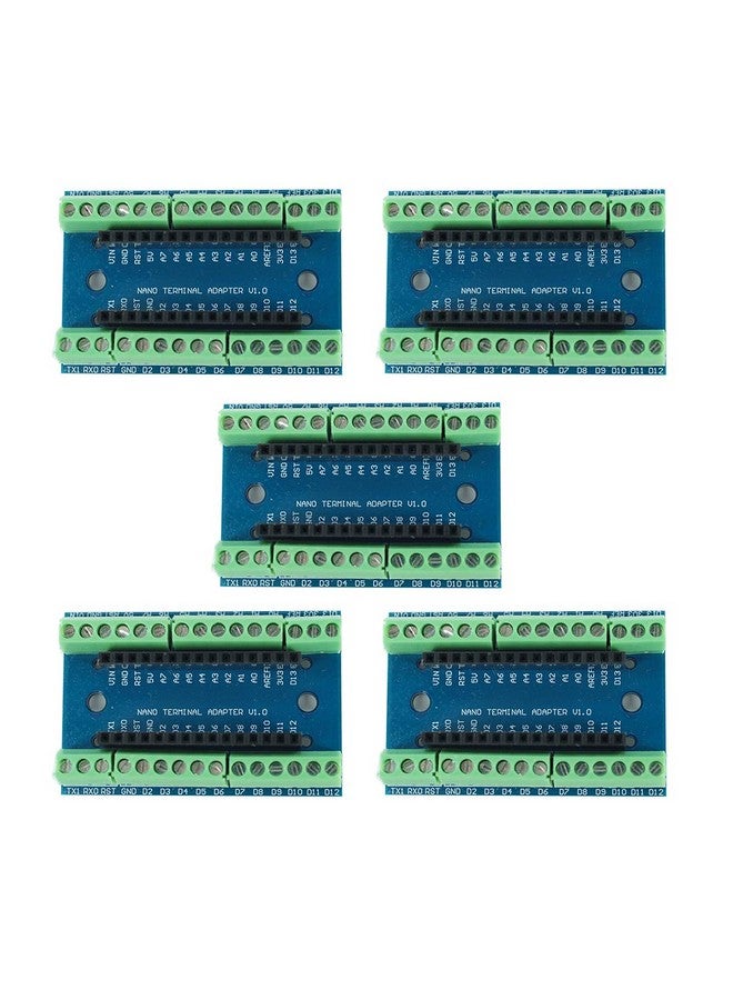 DEVMO 5pcs DEVMO Nano Screw Terminal Adapter Shield Expansion Board Nano V3.0 AVR ATMEGA328P-AU Module Compatible with Ar-duino - Image 1