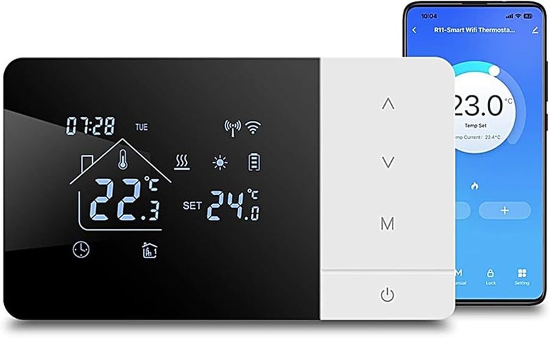 Smart WiFi Thermostat Touchscreen Heat Cool APP Voice Control For Home RV - Image 2