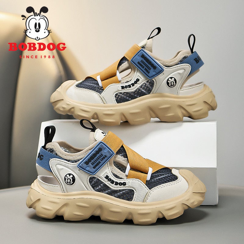 Boys' Shoes Sports Sandals 2025 Children'S Baotou Sandals Medium And Large Children'S Non-Slip Breathable Frame Sandals - Image 3