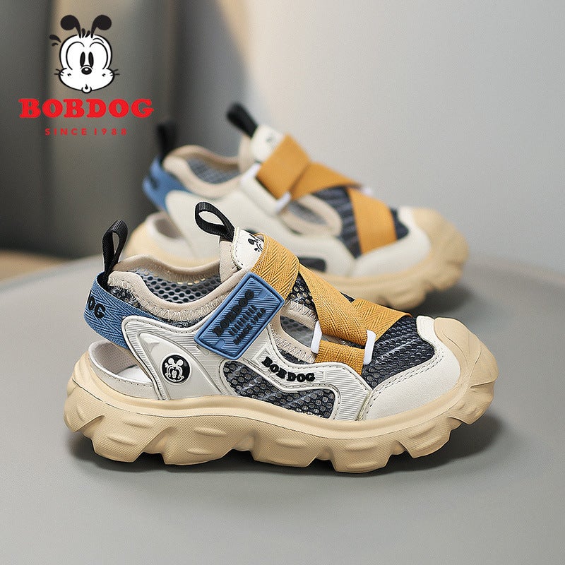 Boys' Shoes Sports Sandals 2025 Children'S Baotou Sandals Medium And Large Children'S Non-Slip Breathable Frame Sandals - Image 1