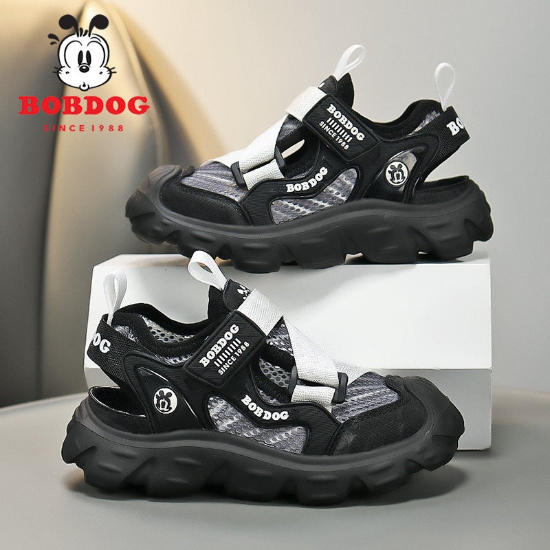 Boys' Shoes Sports Sandals 2025 Children'S Baotou Sandals Medium And Large Children'S Non-Slip Breathable Frame Sandals - Image 4