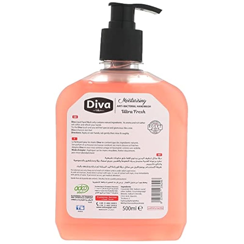 Diva liquid hand soap 500 ml ultra fresh - Image 3
