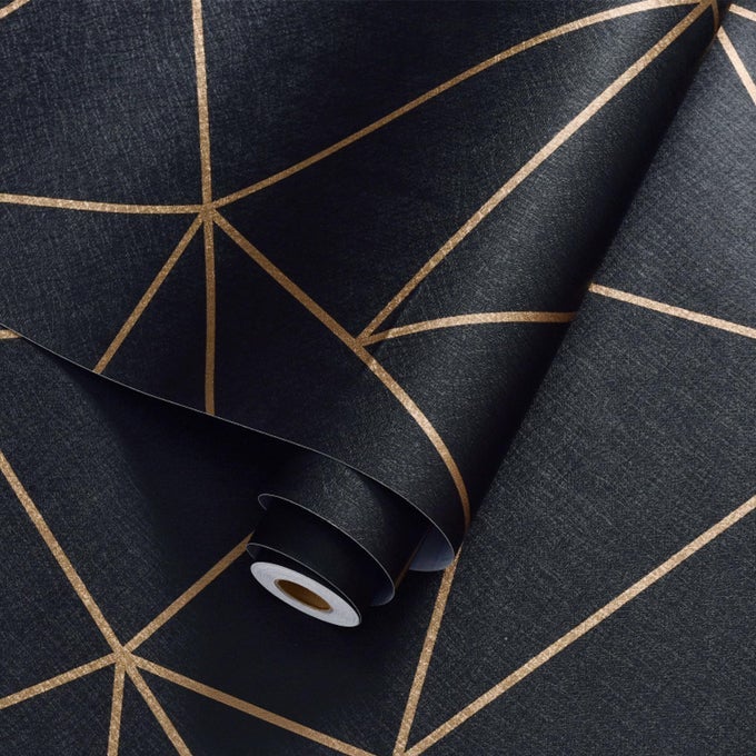 174X118 WALLPAPER PEEL AND STICK MODERN MATTE STRIPE GOLD AND BLACK WALLPAPER SELFADHESIVE REMOVABLE CONTACT PAPER FOR KITCHEN BEDROOM COUNTERTOP WALL VINYL