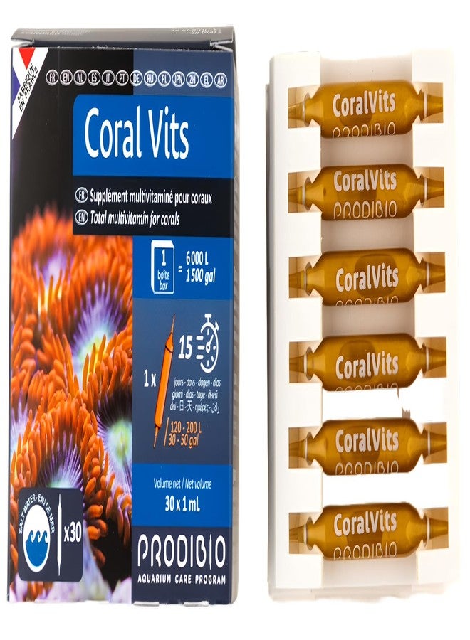 Prodibio Coral Vits, Multi-Vitamin Reef Supplement, Saltwater, 30/1 mL vials, 30 gal and up - Image 3