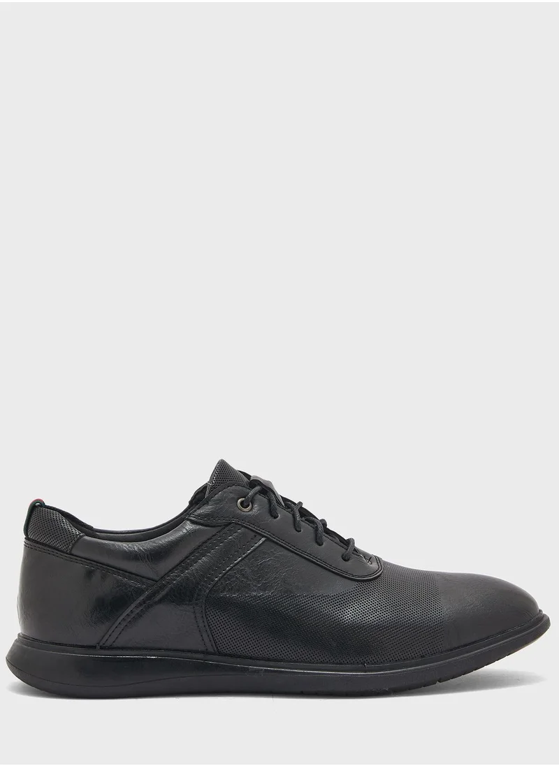 Robert Wood Faux Leather Casual Lace Ups