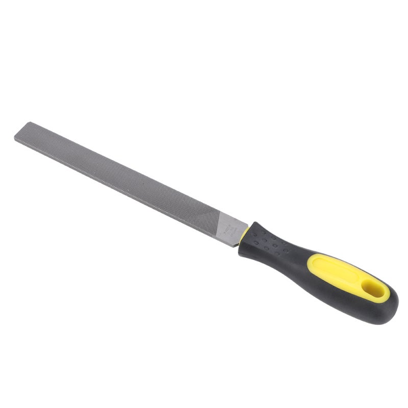 8in Flat Mill Steel File Grinding Blade with Handle Sharpening Shaping Tool for MetalCoarse Teeth File - Image 5