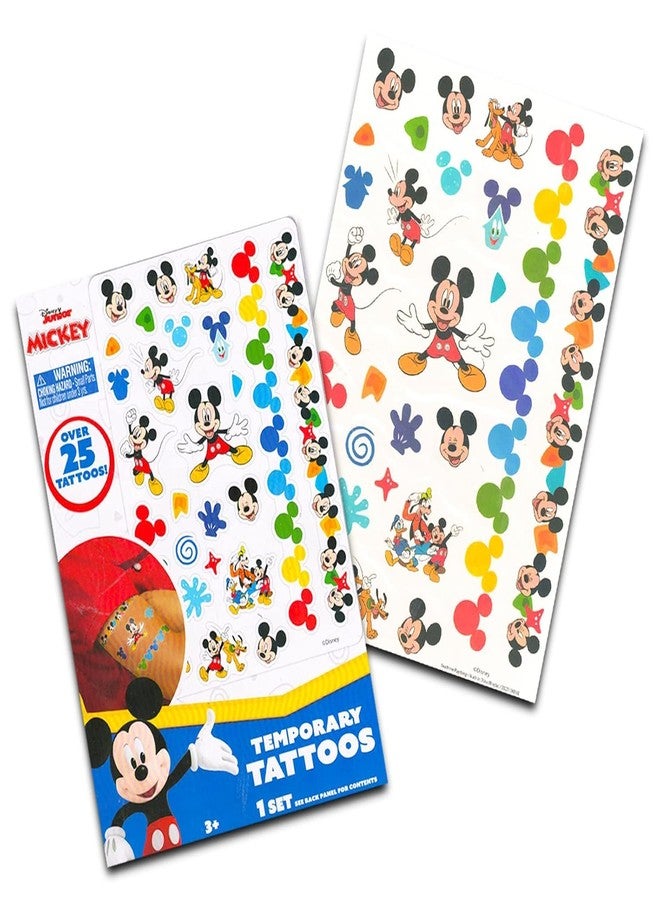 Disney Mickey Mouse Beach Towel Set - Bundle with 27" x 54" Microfiber Pool Towel Plus Tattoos, More | Mickey Beach Towel for Kids, Adults - Image 3