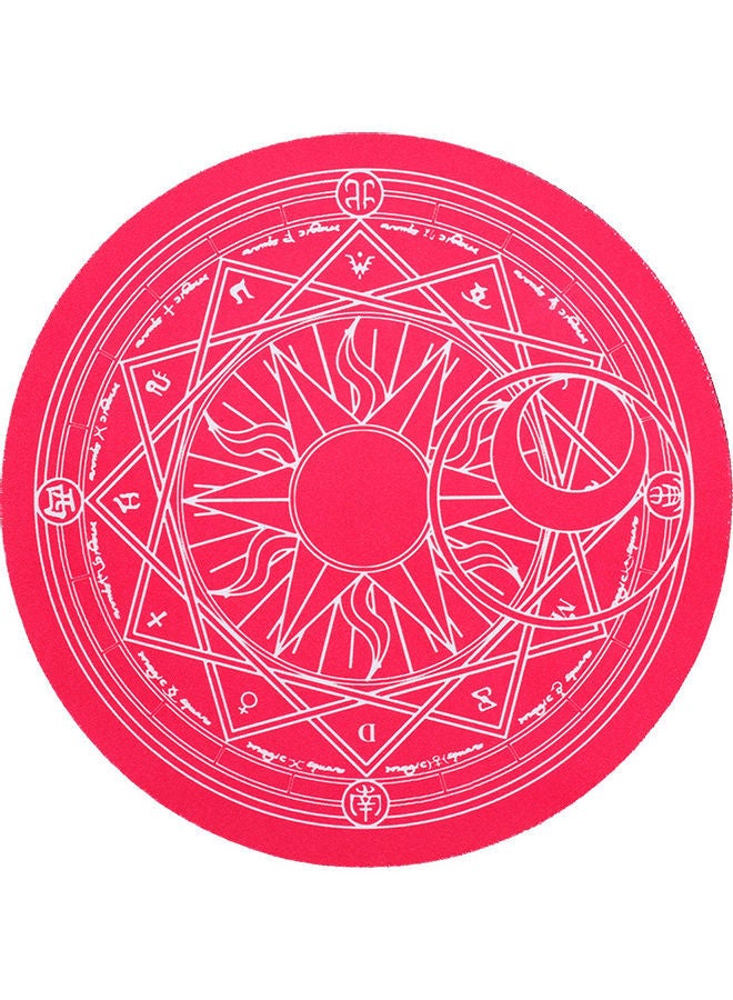 نيبمينينت لوحة ماوس دائرية للألعاب أحمر بنمط دائري سحري - Image 1