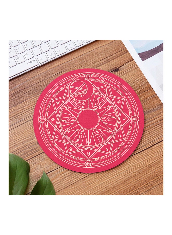 نيبمينينت لوحة ماوس دائرية للألعاب أحمر بنمط دائري سحري - Image 3