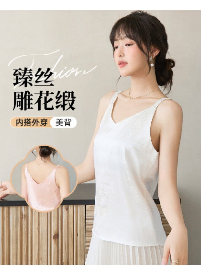 Fenton Elegant Vest Top - Exquisite Innerwear, Faux Silk Stylish Camisole For Layering Or Standalone Wear - Image 1
