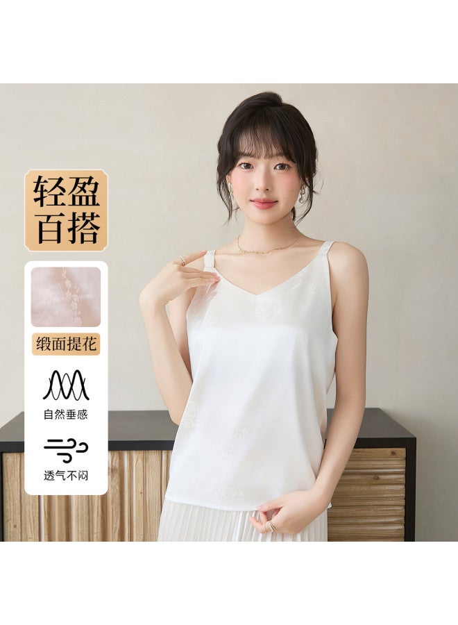 Fenton Elegant Vest Top - Exquisite Innerwear, Faux Silk Stylish Camisole For Layering Or Standalone Wear - Image 3