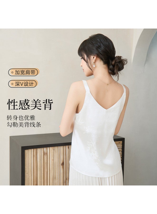 Fenton Elegant Vest Top - Exquisite Innerwear, Faux Silk Stylish Camisole For Layering Or Standalone Wear - Image 5