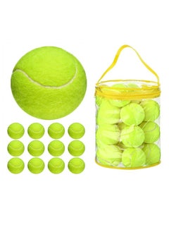 Generic 12 Pack Tennis Balls, Advanced Pressure Training Tennis Balls Practice Balls Tennis Balls for Dogs, Tennis with Bag for Transport, Beginner Exercise Training Ball  - Image 1