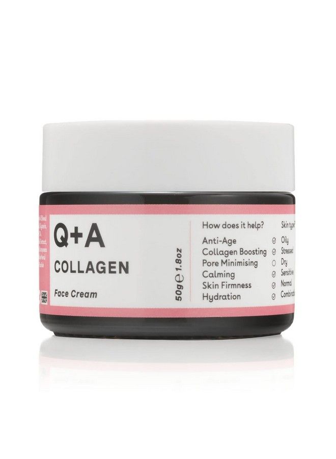 Q+A كريم وجه الكولاجين. كريم كولاجين مستخرج من الطحالب البحرية للنباتيين للبشرة المتقدمة في السن. 50 جرام / 1.8 أونصة سائلة - Image 3