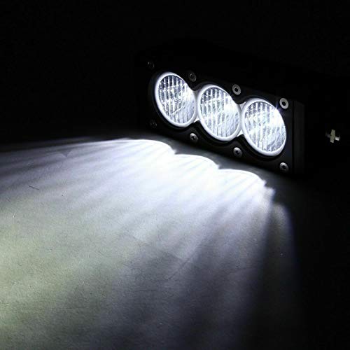 Lightronic Super Bright Offroad LED Light Bar 6" Single Row, 6000K Cool-White Wide Flood Beam for Pickup Truck Fog Head Light, 12V/24V DC, Corrosion/Vibration Resistant, Rugged Die-Cast Aluminum Housing, 1-Pack - Image 3