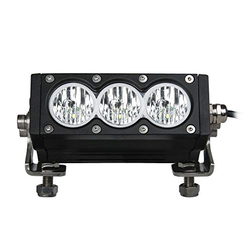 Lightronic Super Bright Offroad LED Light Bar 6" Single Row, 6000K Cool-White Wide Flood Beam for Pickup Truck Fog Head Light, 12V/24V DC, Corrosion/Vibration Resistant, Rugged Die-Cast Aluminum Housing, 1-Pack - Image 5