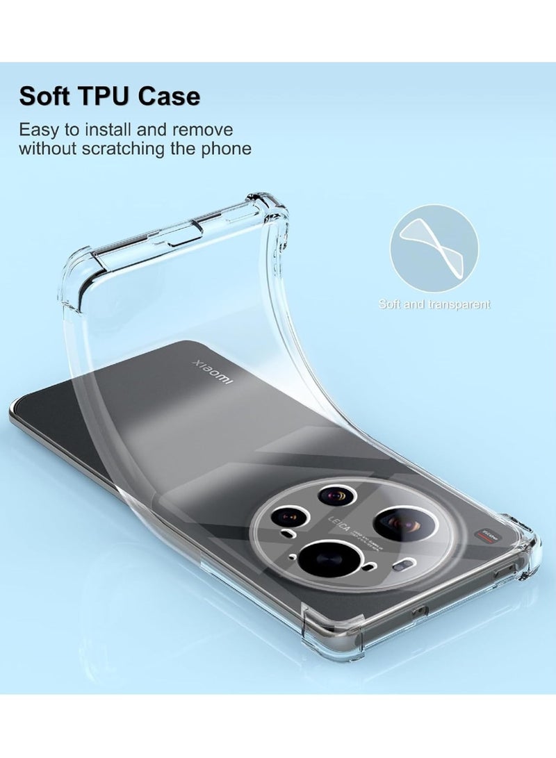 جراب متوافق مع هاتف Xiaomi 17 Ultra، جراب سيليكون TPU ناعم وخفيف الوزن، غطاء واقٍ من الصدمات مع حماية للكاميرا، مصمم خصيصًا لهاتف Xiaomi 17 Ultra - Image 2