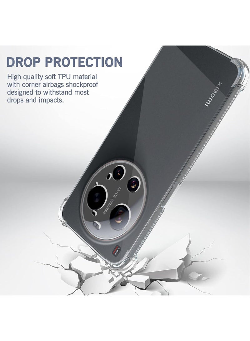 جراب متوافق مع هاتف Xiaomi 17 Ultra، جراب سيليكون TPU ناعم وخفيف الوزن، غطاء واقٍ من الصدمات مع حماية للكاميرا، مصمم خصيصًا لهاتف Xiaomi 17 Ultra - Image 5