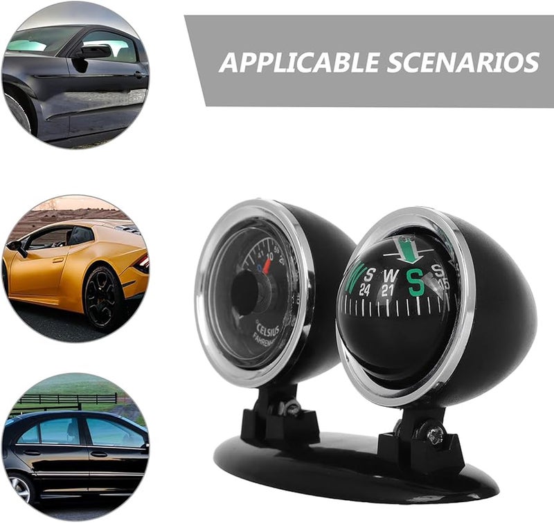 Homoyoyo Portable Vehicle Compass with Dashboard Mount for Car Boat Outdoor Use - Image 5