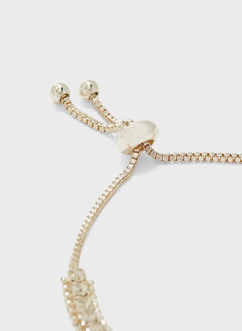 RIVER ISLAND Tennis Lariat Bracelet