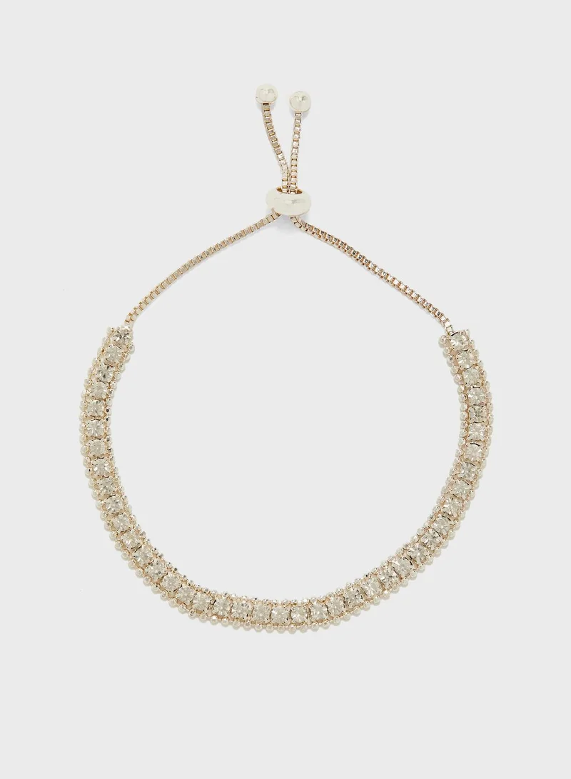 RIVER ISLAND Tennis Lariat Bracelet