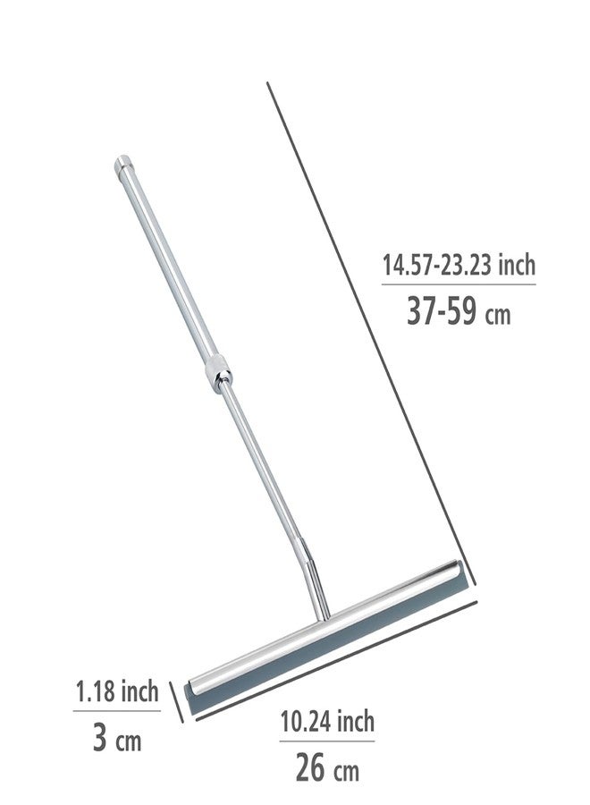 WENKO Shower Squeegee, Multi Purpose Squeegee for Window, Glass Door, Bathroom, Extendable Mirror Squeegee, Stainless Steel, Rustproof, 10 Inches, Shiny - Image 4