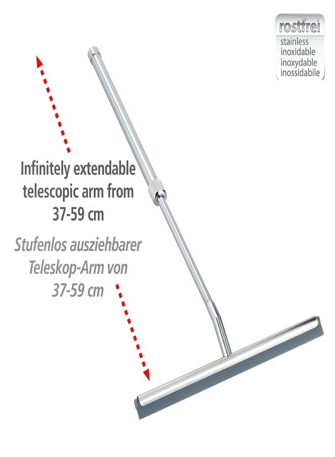 WENKO Shower Squeegee, Multi Purpose Squeegee for Window, Glass Door, Bathroom, Extendable Mirror Squeegee, Stainless Steel, Rustproof, 10 Inches, Shiny - Image 3