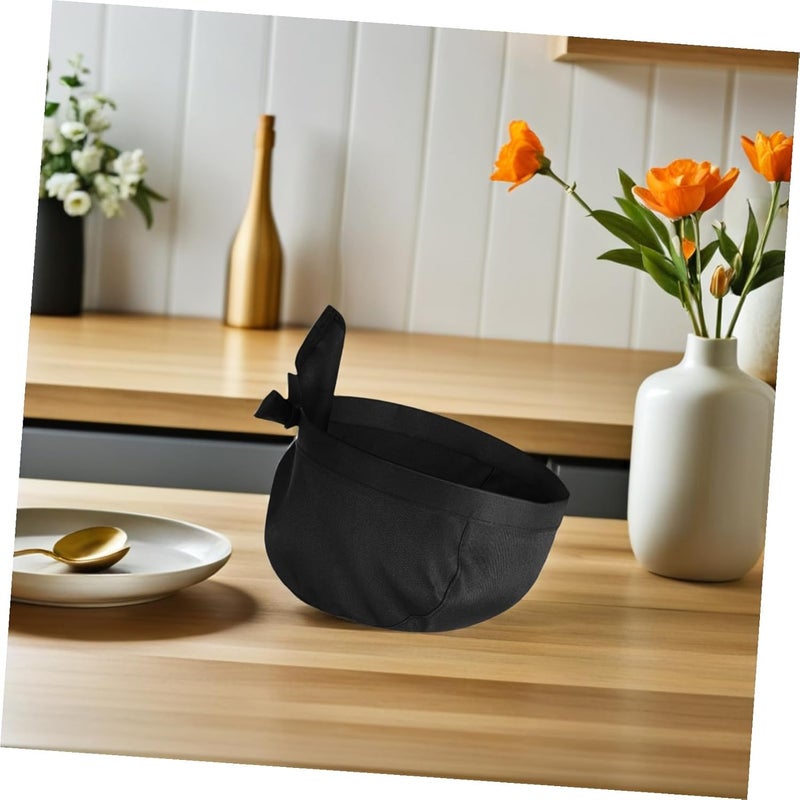2Pcs Black Chef Hats Kitchen Skull Caps Catering Headwear for Chefs Cooks Bakers Reusable Cloth Caps for Restaurant Shop and BBQ - Image 4
