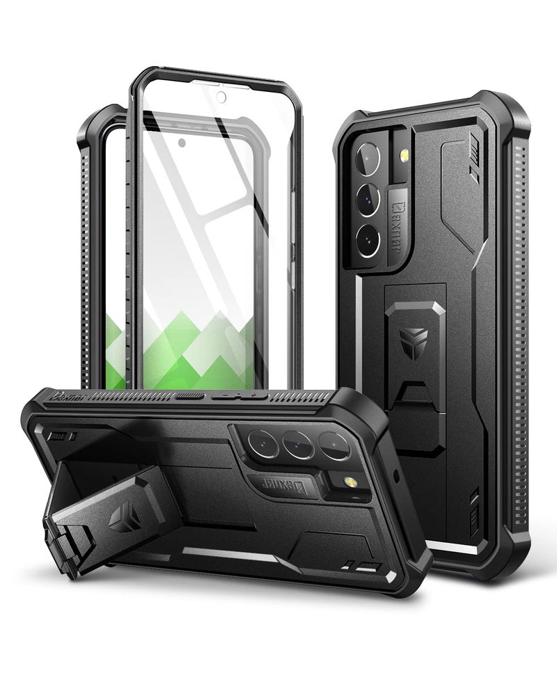 Dexnor for Samsung Galaxy S22 Plus Case, [Built in Screen Protector and Kickstand] Heavy Duty Military Grade Protection Shockproof Protective Cover for Samsung Galaxy S22 Plus 5G,Black - Image 1