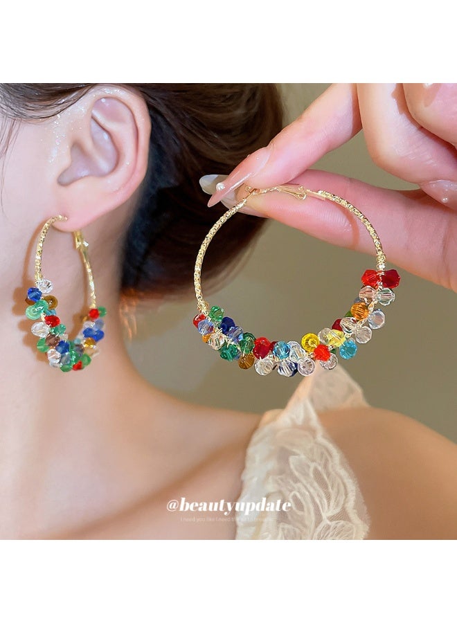 KUYING Trendy Design Earrings With A Sense Of Temperament And Atmosphere 