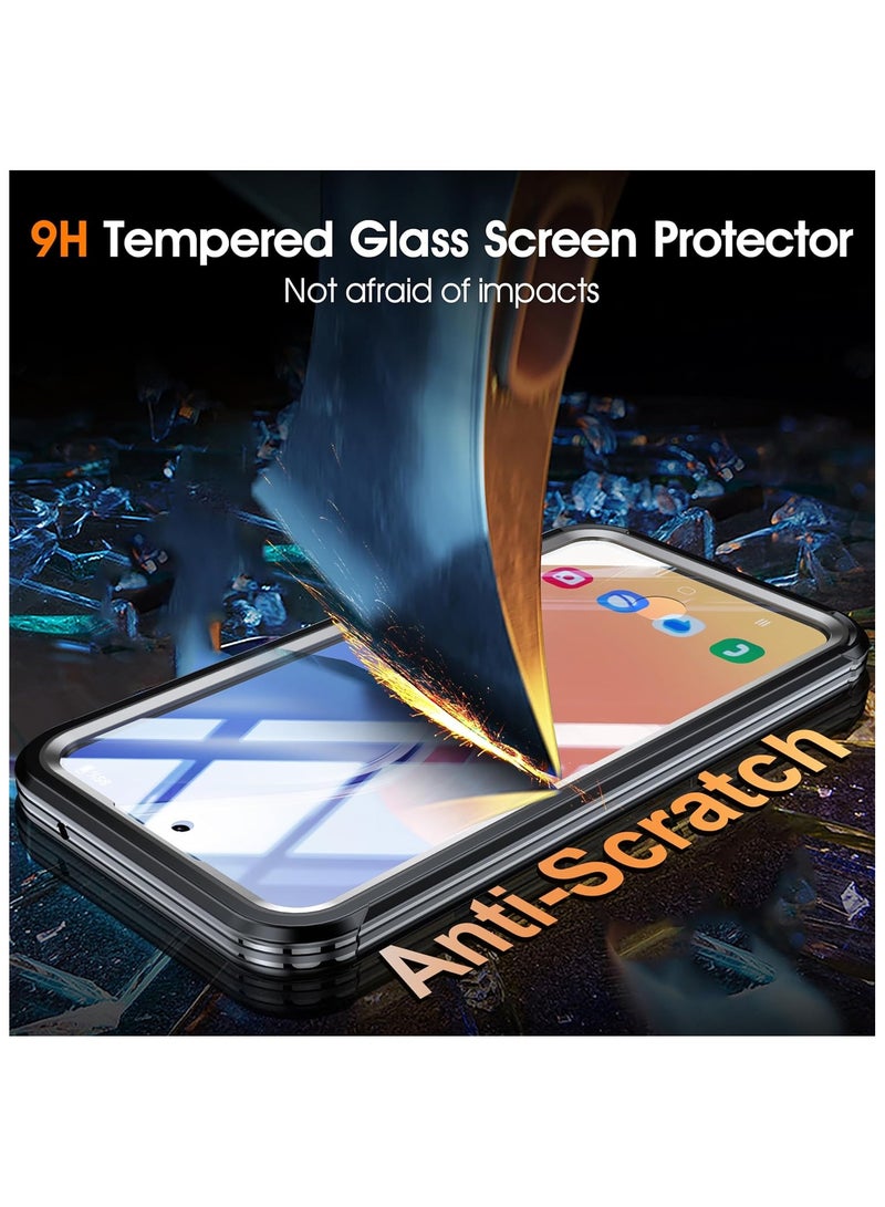 Case Compatible with Samsung Galaxy A55 5G Case【360°Full Body Drop-Proof】【Built-in 9H Tempered Glass Screen Protector】 Military Grade Shockproof Heavy Duty Bumper Case - Image 4