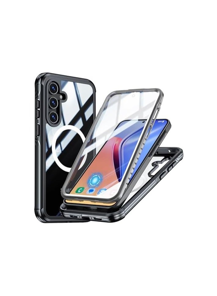 Case Compatible with Samsung Galaxy A55 5G Case【360°Full Body Drop-Proof】【Built-in 9H Tempered Glass Screen Protector】 Military Grade Shockproof Heavy Duty Bumper Case - Image 1