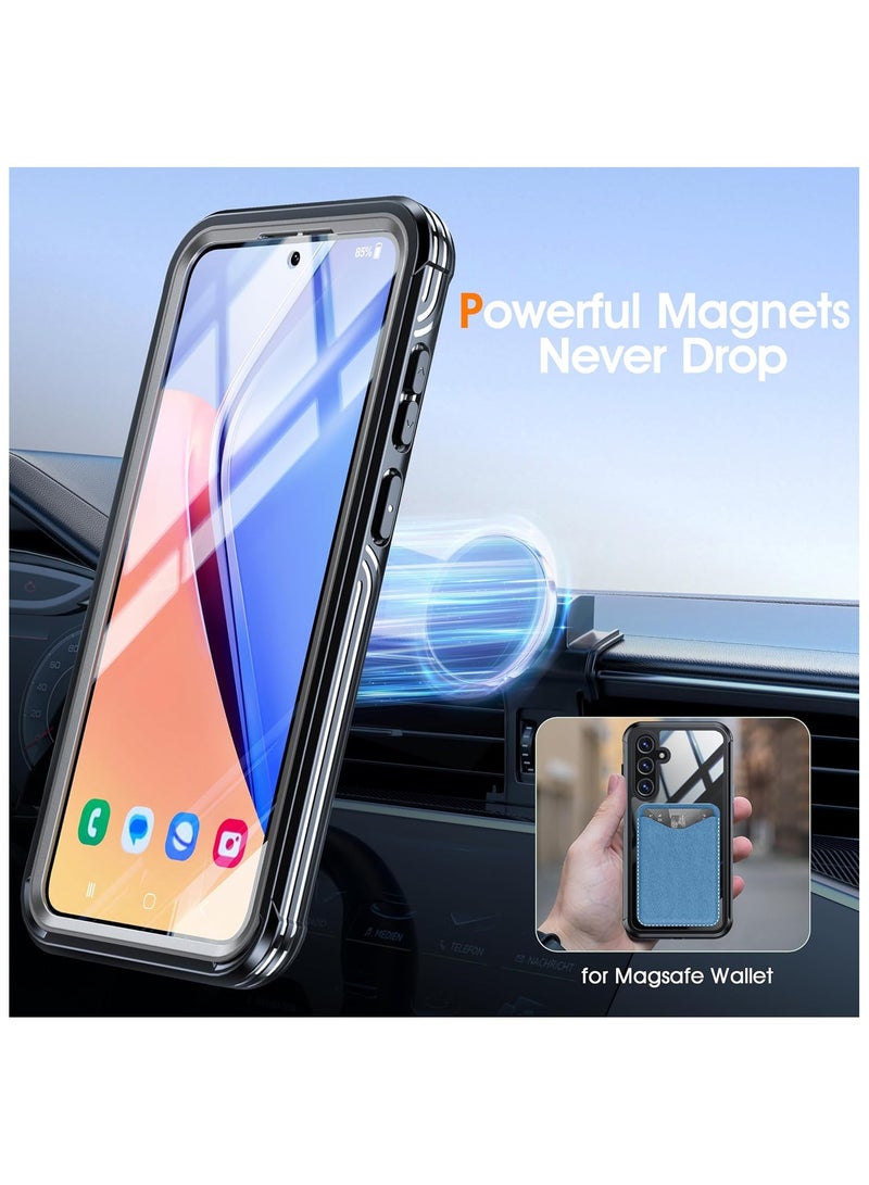 Case Compatible with Samsung Galaxy A55 5G Case【360°Full Body Drop-Proof】【Built-in 9H Tempered Glass Screen Protector】 Military Grade Shockproof Heavy Duty Bumper Case - Image 3