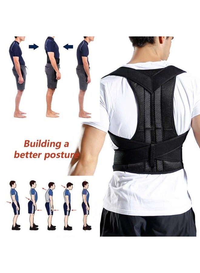Back Support Belt Posture Corrector for Men, Orthopedic Corset, Lumbar and Column Brace - Image 2
