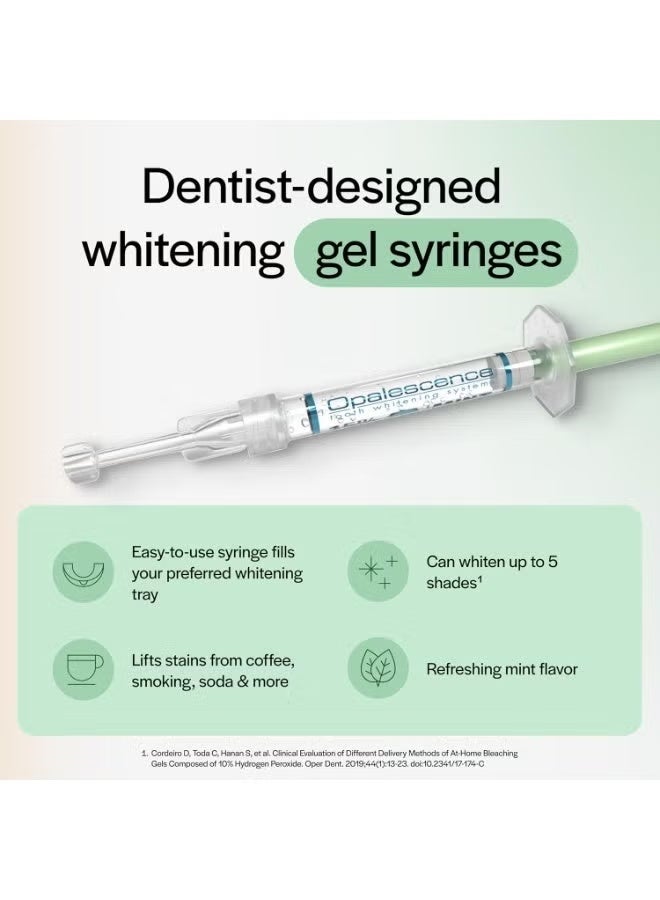 Opalescence 35% CP Mint - Jeringas de gel para blanquear los dientes - Kit de recarga (4 jeringas en total) Gel de peróxido de carbamida. Fabricado por Ultradent. Jeringas de repuesto para - Image 4