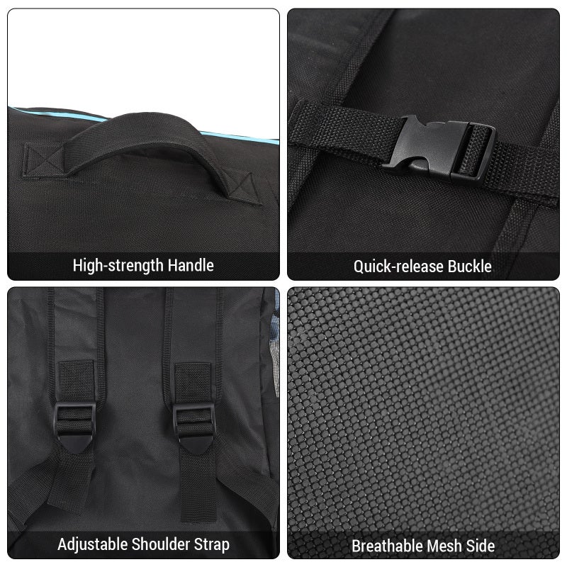 SOUUXIU 125L Inflatable Paddleboard Bag SUP Board Bag Surfboard Backpack Stand Up Board Shoulder Backpack - Image 2