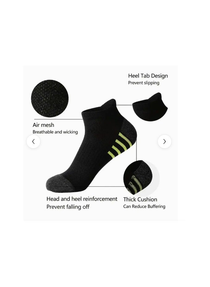 3 Pairs Men's Casual Striped Sports Socks – Black Color | Breathable, Soft, Comfortable Low-Cut Fitness Socks for Daily and Athletic Use – Ideal for Summer  - Image 2