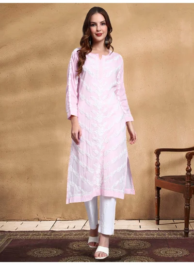 الايا كرتة قطن مطرزة يدوياً بشيكانكاري للنساء