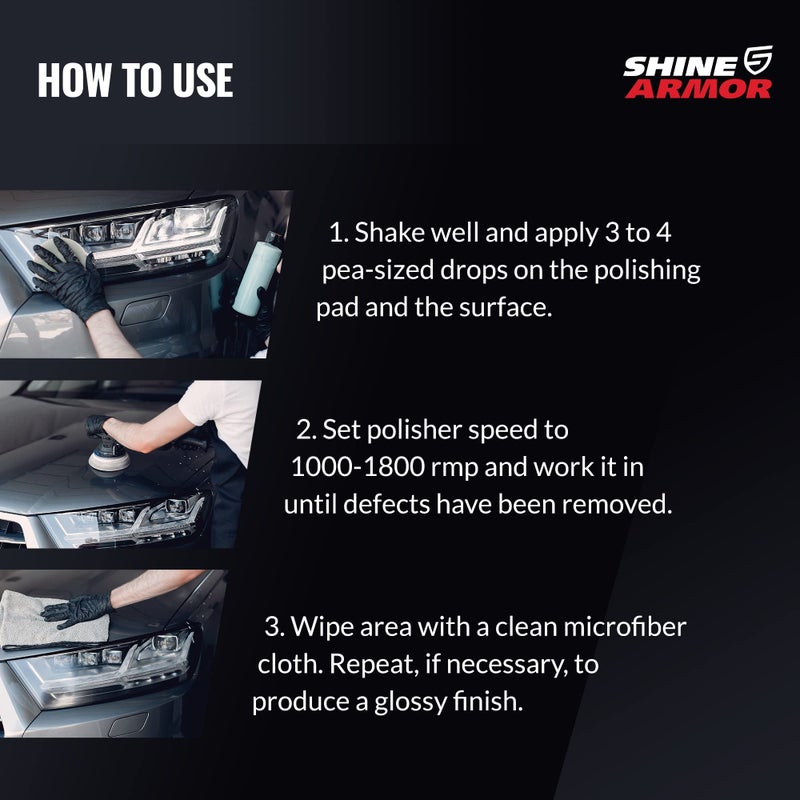 SHINE ARMOR Car Scratch Remover Repair Protection & Swirl Remover Polish 4oz - Image 4