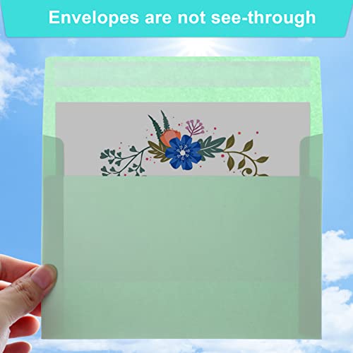 Joyberg 50 Pack Colored Envelope, 5x7 Envelopes, A7 Envelopes for Invitations, Printable Invitation Envelope for Weddings, Invitations, Photos, Postcards, Greeting Cards, Mailing - Image 4