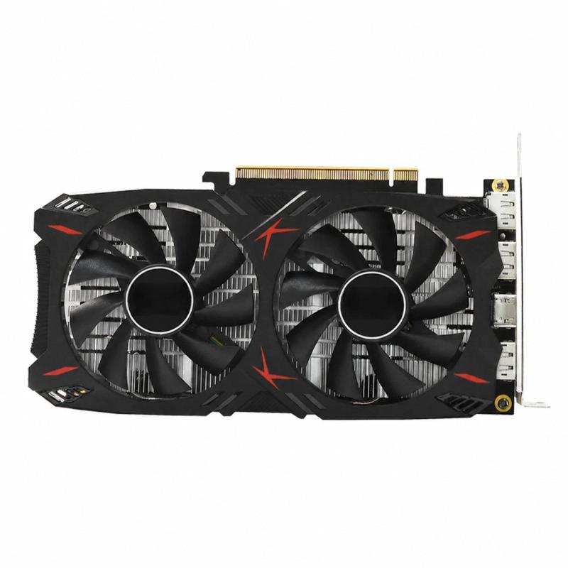 JINGSHA Gaming Graphics Card 6GB GDDR5 192bit Black - Dual Fans for Smooth Heat Dissipation, Stable Performance Video Card for Gaming, Office, Design & Media Use - Image 1
