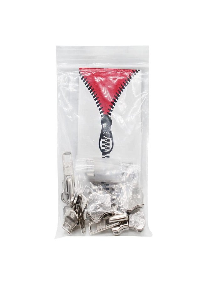 YKK ZipperStop Wholesale - Zipper Repair Kit Solution 9 Sets YKK Auto Lock Sliders Assorted 3 of #3, 2 of #5, 2 of #7 and 2 of #10 Included Top & Bottom Stops Made in USA (YKK Aluminum Auto Lock Sliders) - Image 4