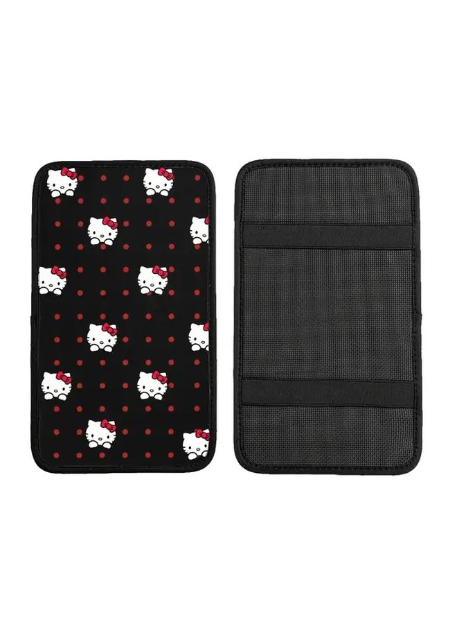 Universal Car Armrest Cushion Cute Black Design Durable Easy Install Ideal Gift - Image 5