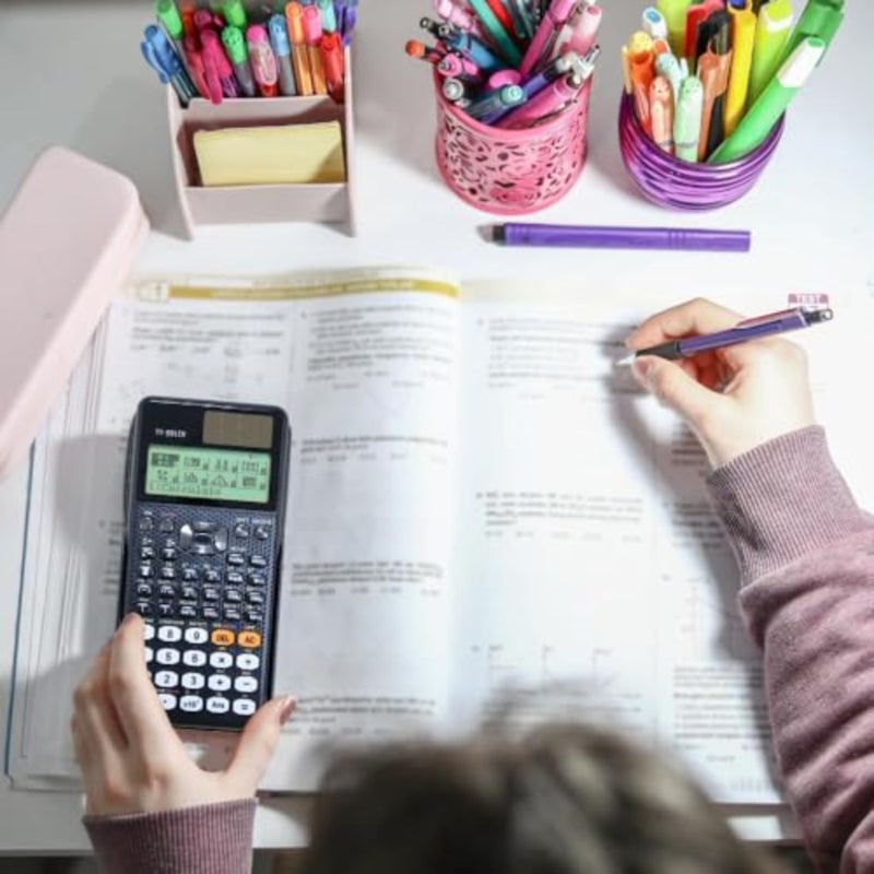 آلة حاسبة علمية FX-991EX مزودة بـ 552 وظيفة، آلة حاسبة متعددة الوظائف، آلة حاسبة علمية للهندسة العلمية، 10+2 أرقام عرض مكتوبة، آلات حاسبة محمولة للطلاب - Image 5